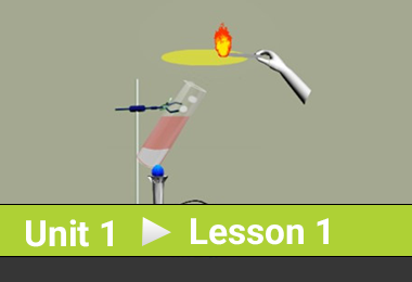 Demonstration der Pyrolyse von Quecksilberoxid